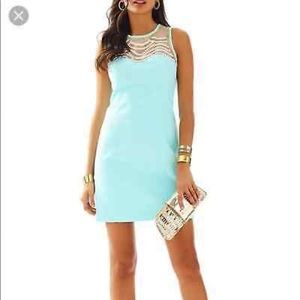 New Lilly Pulitzer Tia Blue Shift Dress